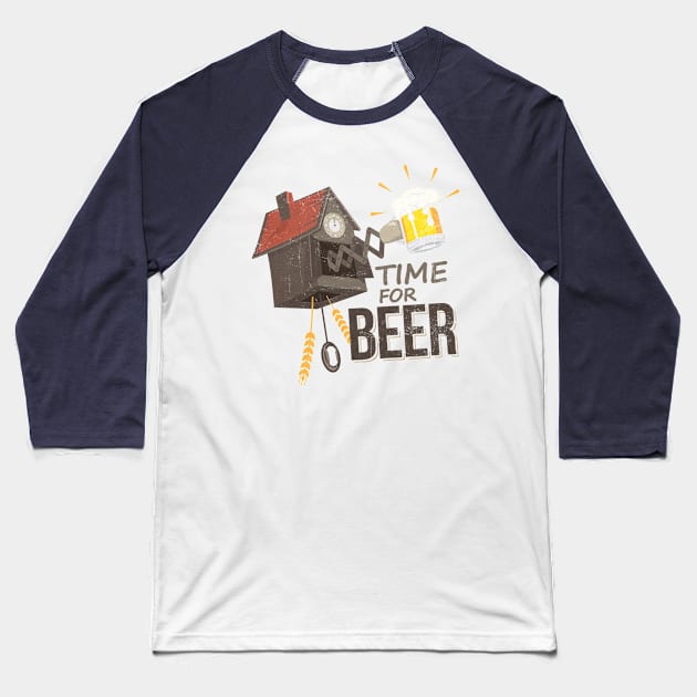 TIME FOR BEER Baseball T-Shirt by sinika